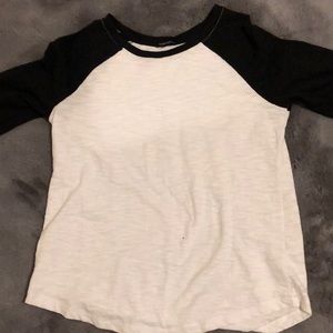 George white and black baseball tee